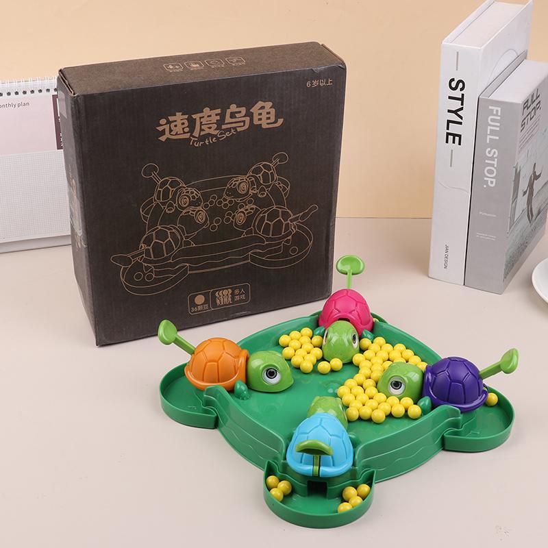 1 Set Children Gifts Hungry Turtle Board Games Turtle Snatching Bean Ball Table Game Kids Educational Toys Family Party Games
