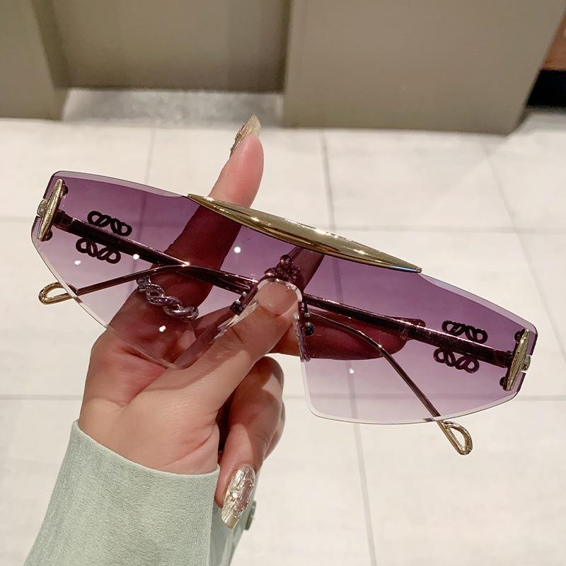 JYL TS Sunglasses Frameless Cat Eye Style Unisex/90343