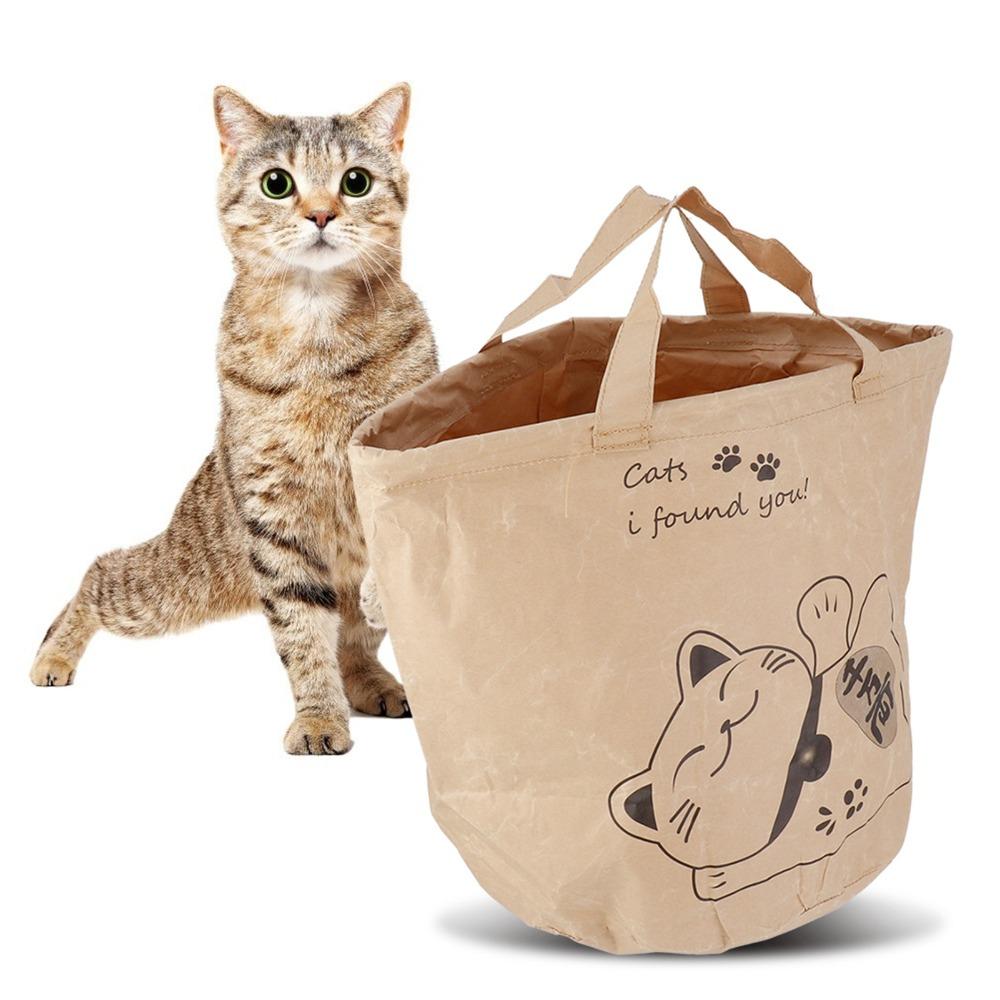 Collapsible Cat Travel Bag Activity Play Bag Outdoor Traveling