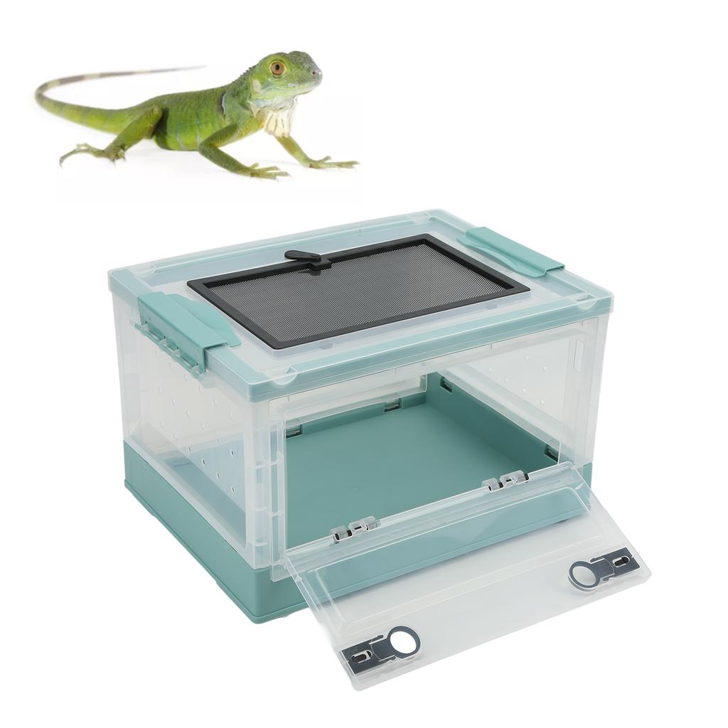 Террариум для рептилий, вентилируемый, складной, кормушка для рептилий, ящериц, черепах, лягушек