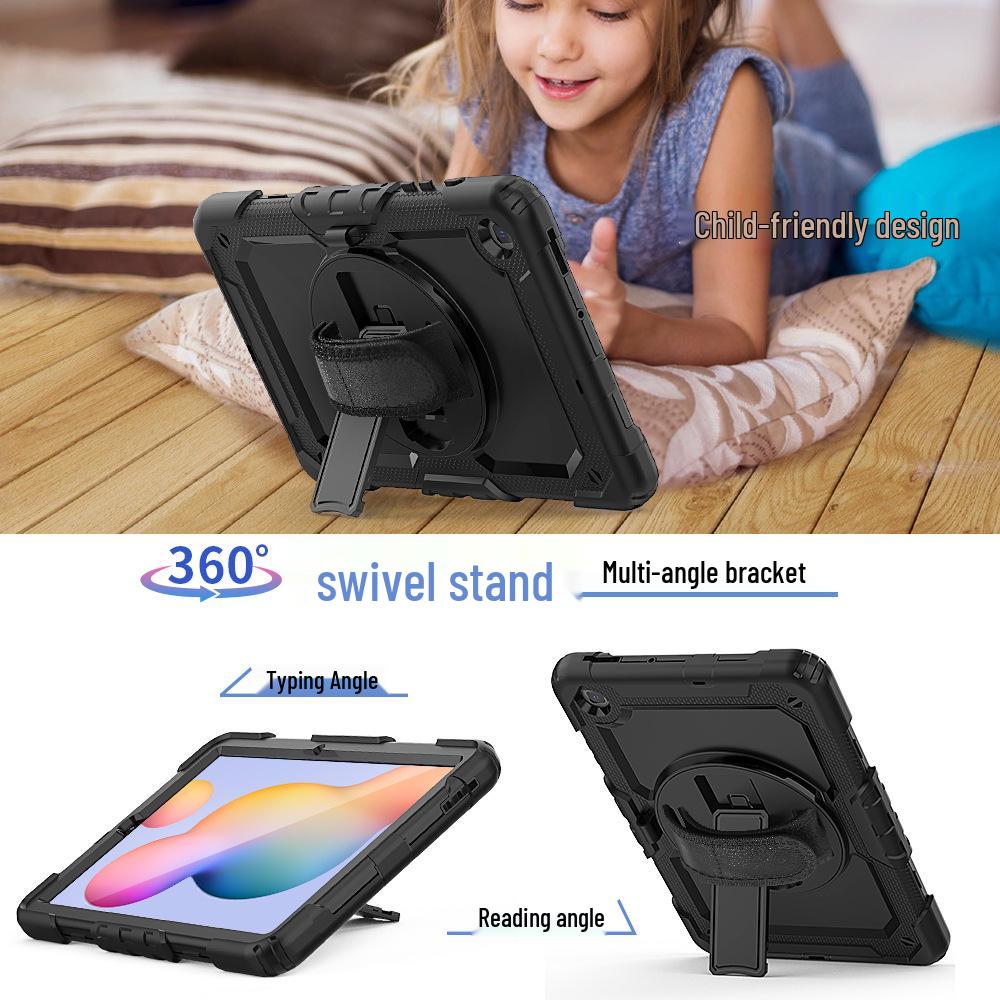 Защищенный от падений чехол для планшета Samsung S9/S10 FE+/S8/S7 Plus/S11 Ultra с ремешком на запястье