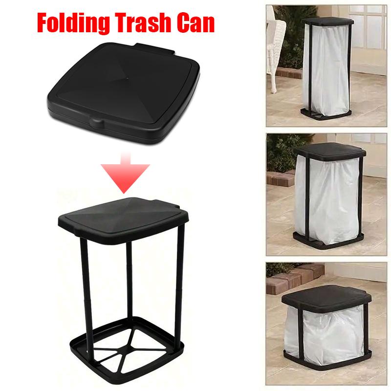 1PC Adjustable Height Camping With Manual Height Adjustment Office Expandable Kitchen Collapsible Trash Can Durable