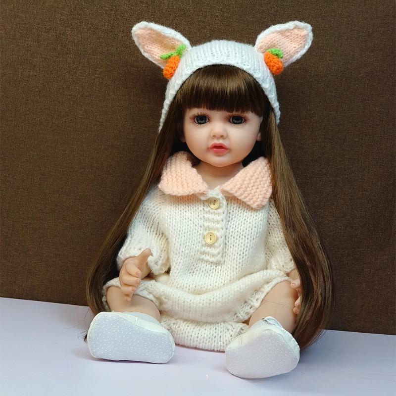 22 Inch Fantasy Toddler Reborn Doll Betty 55cm Silicone Full Body Waterproof Newborn Babies Doll Lifelike Baby Toy Dolls for Girls Kid Holiday Present