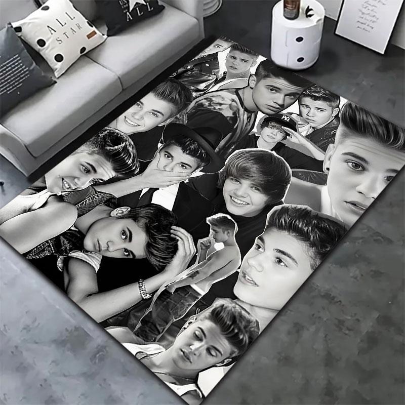 Ковер Justin Drew Bieber для гостиной, спальни, дома, украшение для дивана, детский игровой нескользящий коврик
