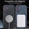 Роскошный кожаный чехол для телефона с магнитной беспроводной зарядкой MagSafe для Samsung Galaxy S26 S25 S24 S23 S22 Ultra Plus Задняя крышка