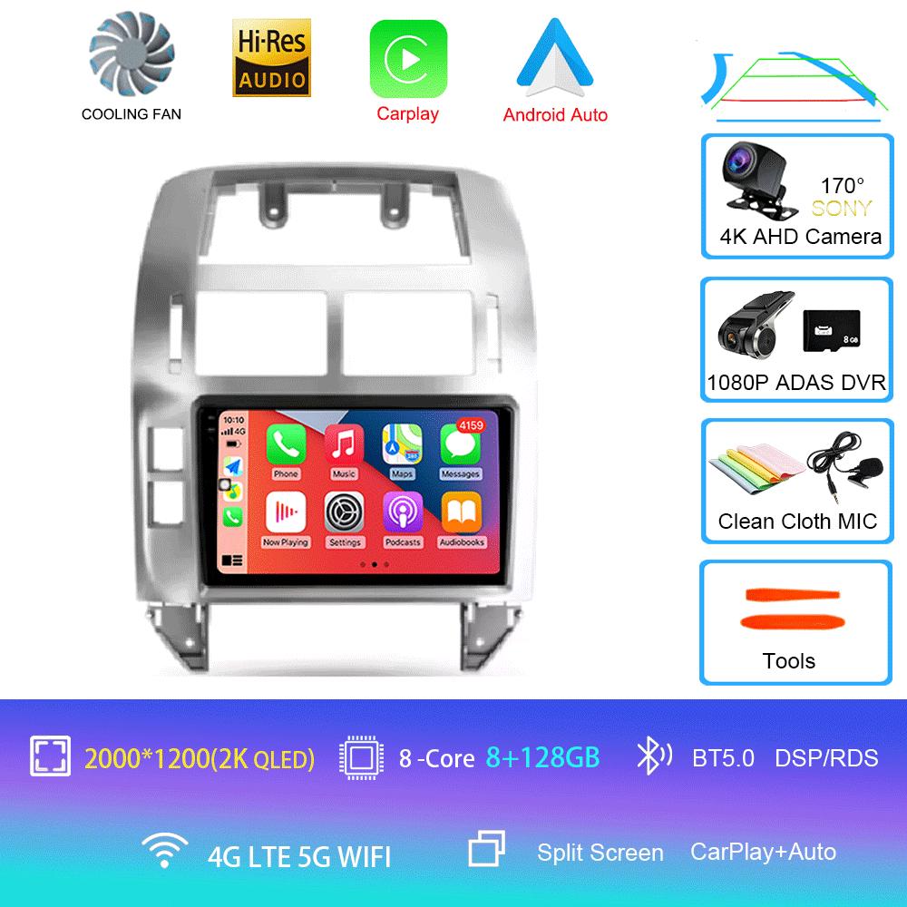 Android 14 для Volkswagen Polo Mk4 IV 4 2001 - 2009 Автомобильный радиоприемник Видеоплеер Навигация стерео GPS Нет 2din 2 din dvd