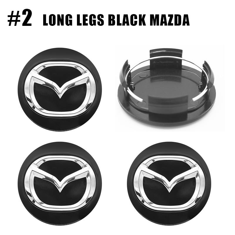 4PCS 56mm Wheel Hub Center Caps for Mazda 3 5 6 323 626 RX-8 MX-5 Atenza Axela CX-4 Vehicle Cap Decals Stickers Badge Covers