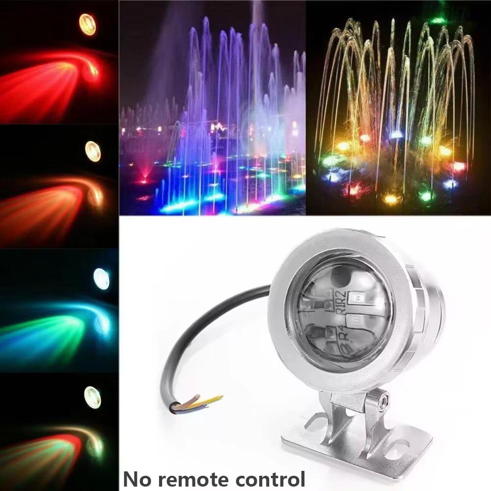 1 шт. Водонепроницаемый RGB светодиодный прожектор Подводный фонтан Бассейн Пруд Аквариум Прожектор Лампы Лампа Наружный Сад AC DC 12V 24V 15W