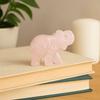 Rose Quartz Elephant Figurine - 50x35x25mm