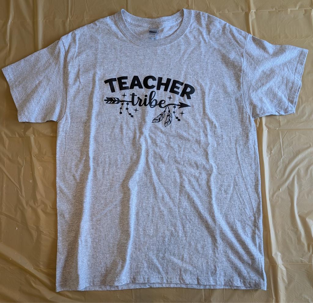 Teacher Tribe T Shirt Large Gildan Heavy Cotton Large Unisex T-Shirt