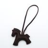 New Fashion Bag Accessories Horse Keychain With Strings Rope All-around PU Leather Tiny Horse Embellishment For Female Gift