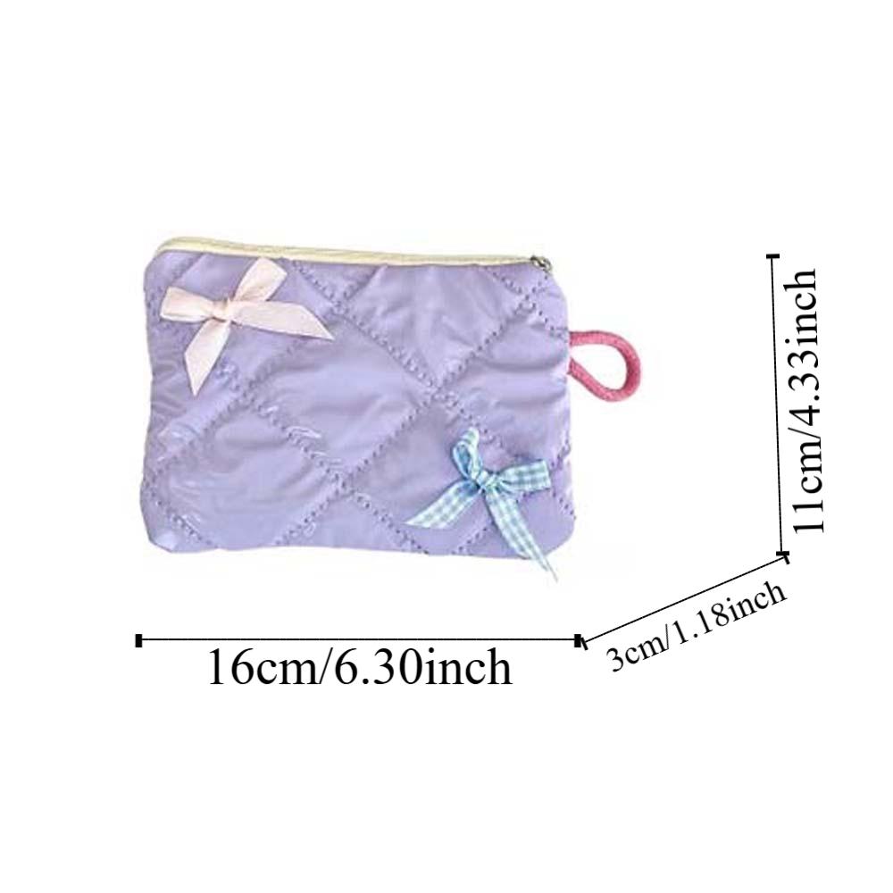 2pcs/set Plaid Mini Tampon Storage Bag Single Layer Sanitary Napkin Pouch Shopping