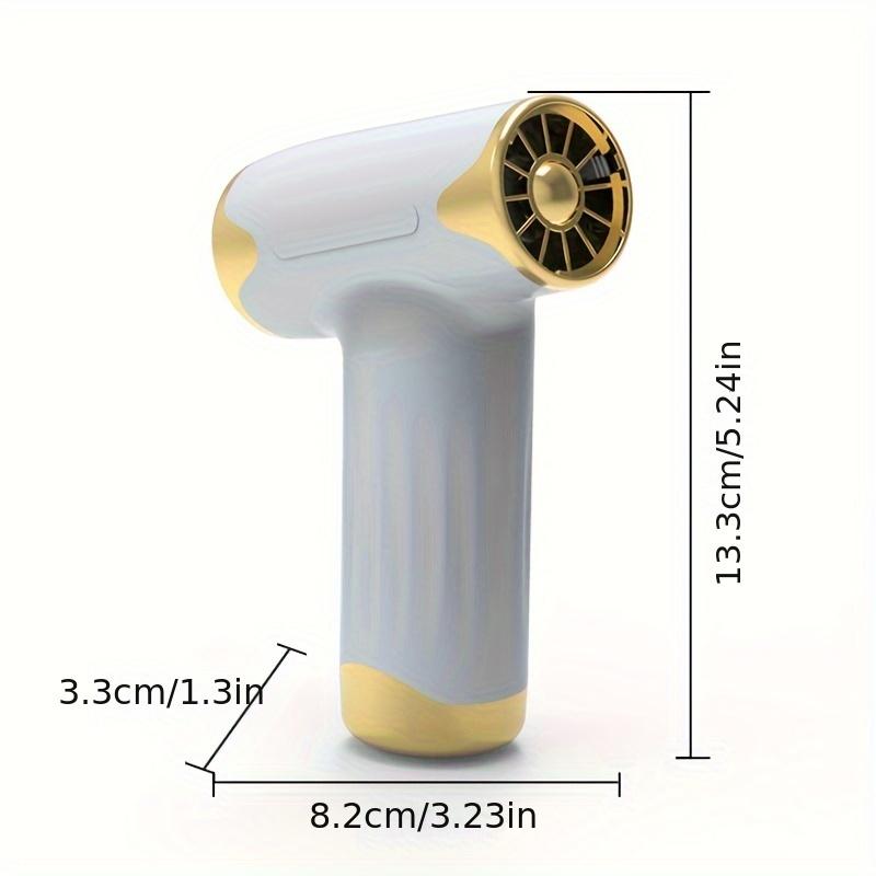 Новый высокоскоростной бесщеточный фен с турбонаддувом, портативный пылесос с сильным ветром, безлопастной зарядный мини-вентилятор для кемпинга