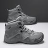 Мужские серые пустынные ботинки Chakkas, повседневные походные ботинки, черные кроссовки, студенческие скейтбордические туфли больших размеров с высоким верхом