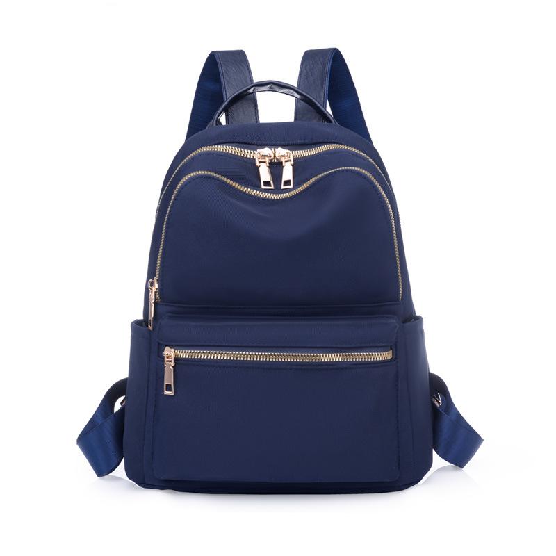 Рюкзак большой емкости для женщин, модный простой корейский вариант нейлонового школьного рюкзака для учащихся средней школы, повседневный женский рюкзак из ткани Оксфорд