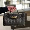 2023 Genuine Leather Handwoven Crossbody Tote - Retro Old Money Style