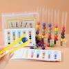 Educational Toy Clip Beads Test Tube Toys Multiple Color Clip Beads Color Matching Games  Learning