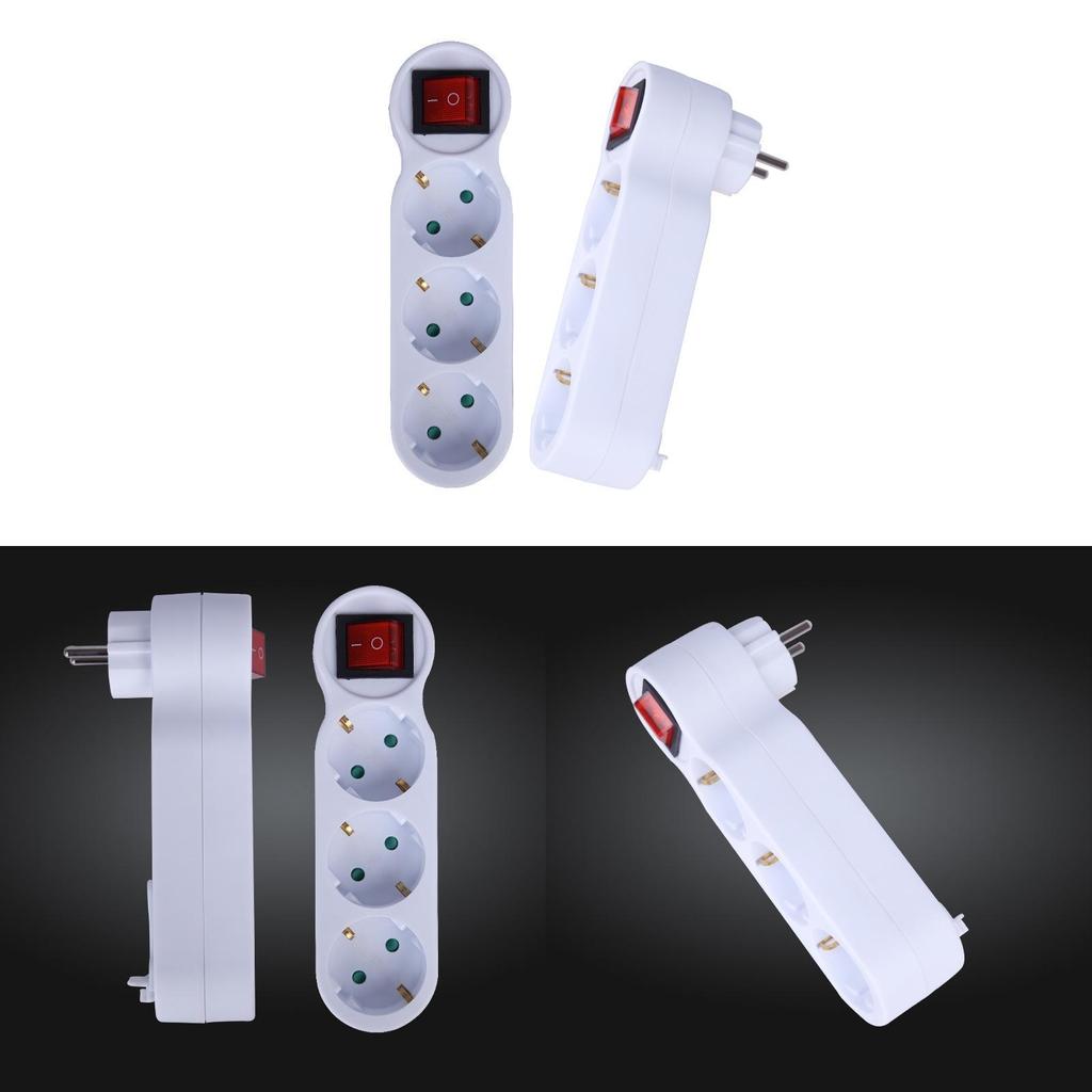 European Standard Power Strip With Multiple Outlets For Home Office And Travel Use