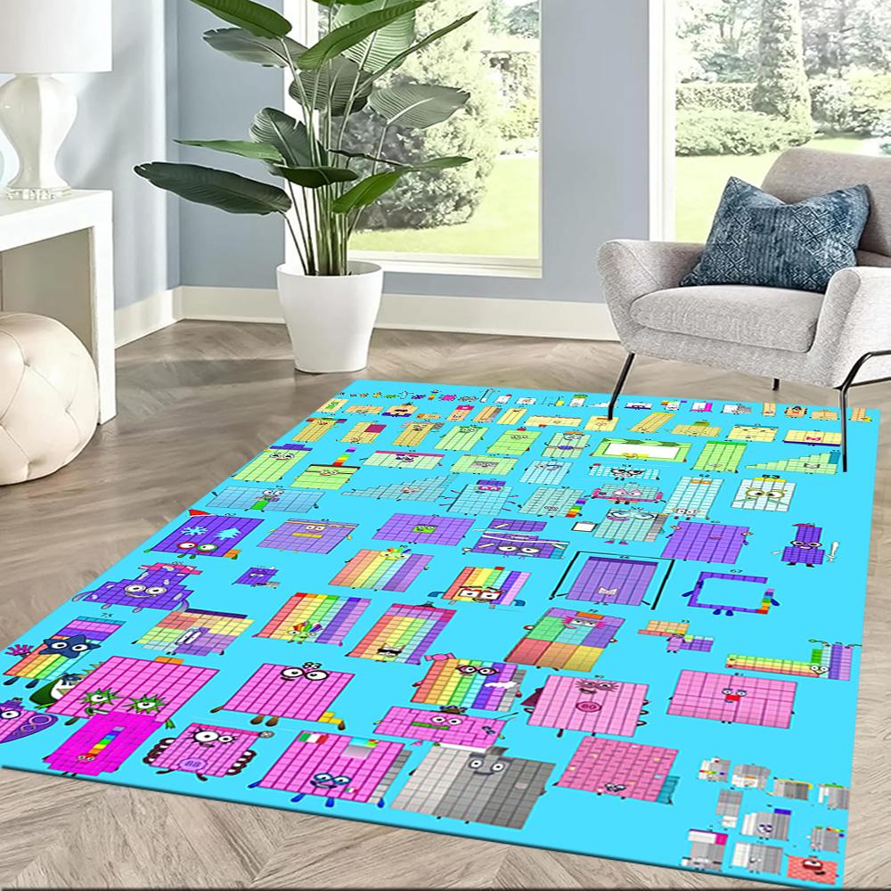 Numberblocks Floor Rug Office Rug Suitable For Foyer Game Room Entryway Balcony Antislip Rug Decorate Offices