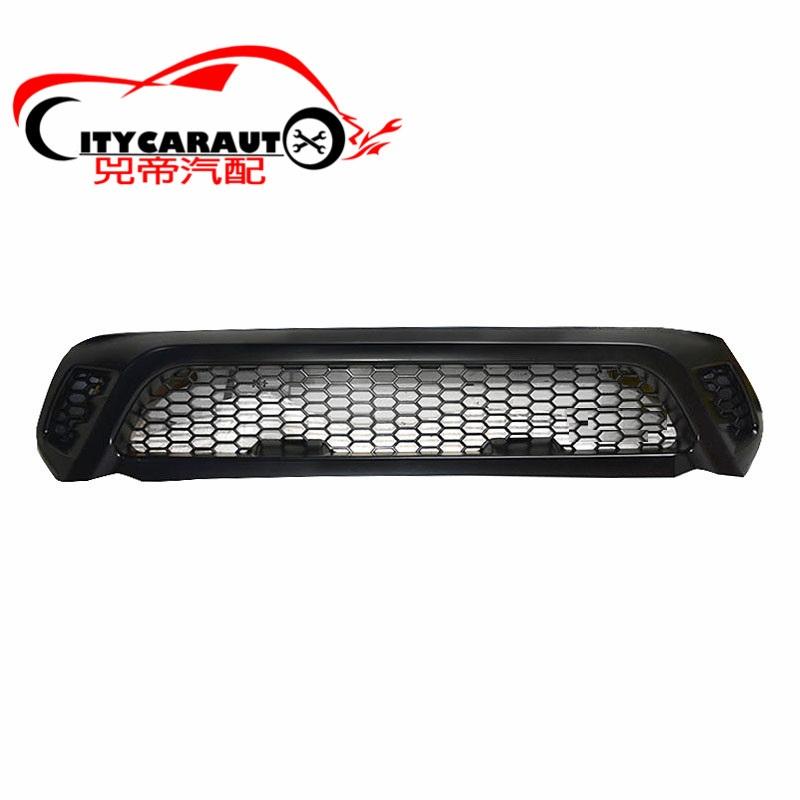 ODM OWN DESIGN MODIFIED GRILLS CAR FRONT RACING GRILL GRILLE FIT FOR HILUX REVO SR5 M70 M80 2015-2017 RAPTOR mask MATT BLACK