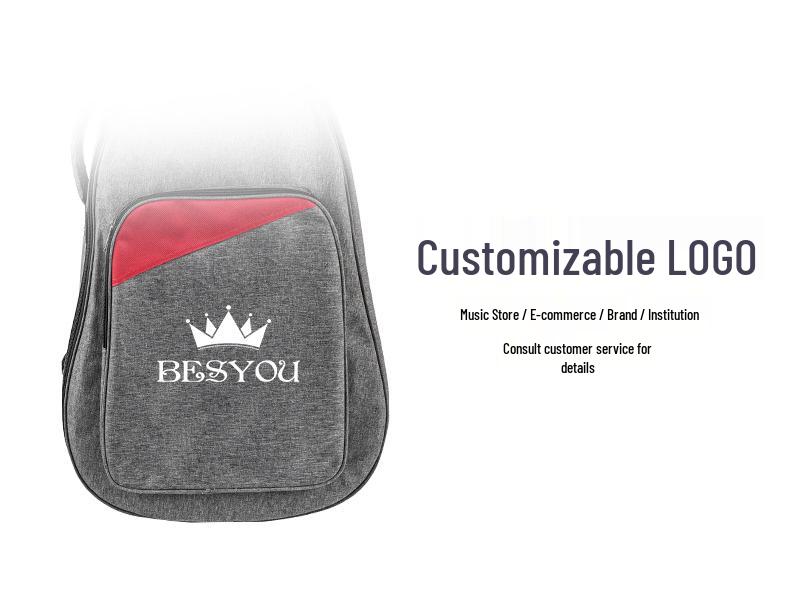 Рюкзак для акустической гитары 40/41 дюйма, толстый, с мягкой подкладкой, с двойными плечевыми ремнями