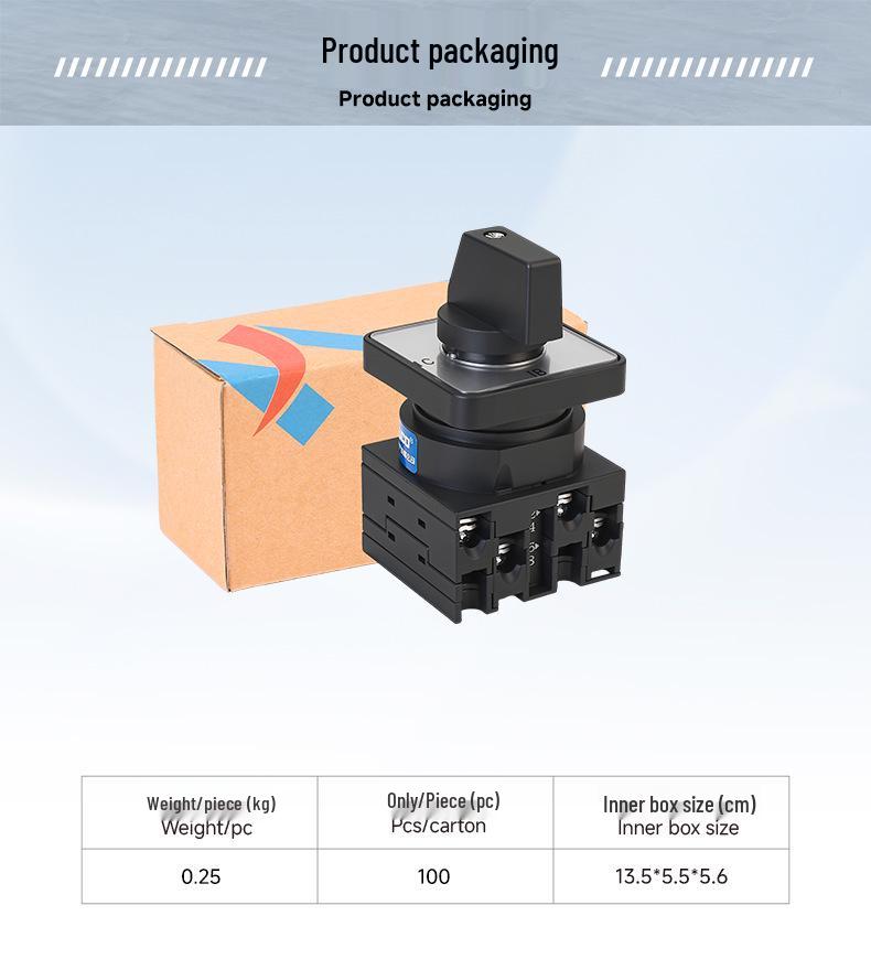 Zhuochao LW42A2 Rotary Switch, Four-Section, Seven-Speed, Cam Combination