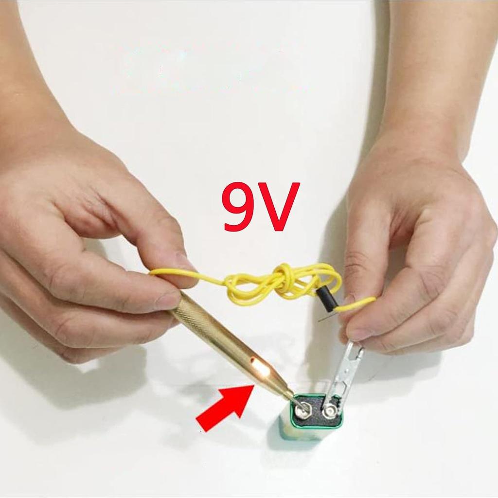 Тестер напряжения тока с зажимом типа «крокодил», напряжение лампы, тестер автомобильного света, лампа 6 В, 12 В, 24 В, лампа с зажимом типа «крокодил» для автомобилей, мотоциклов