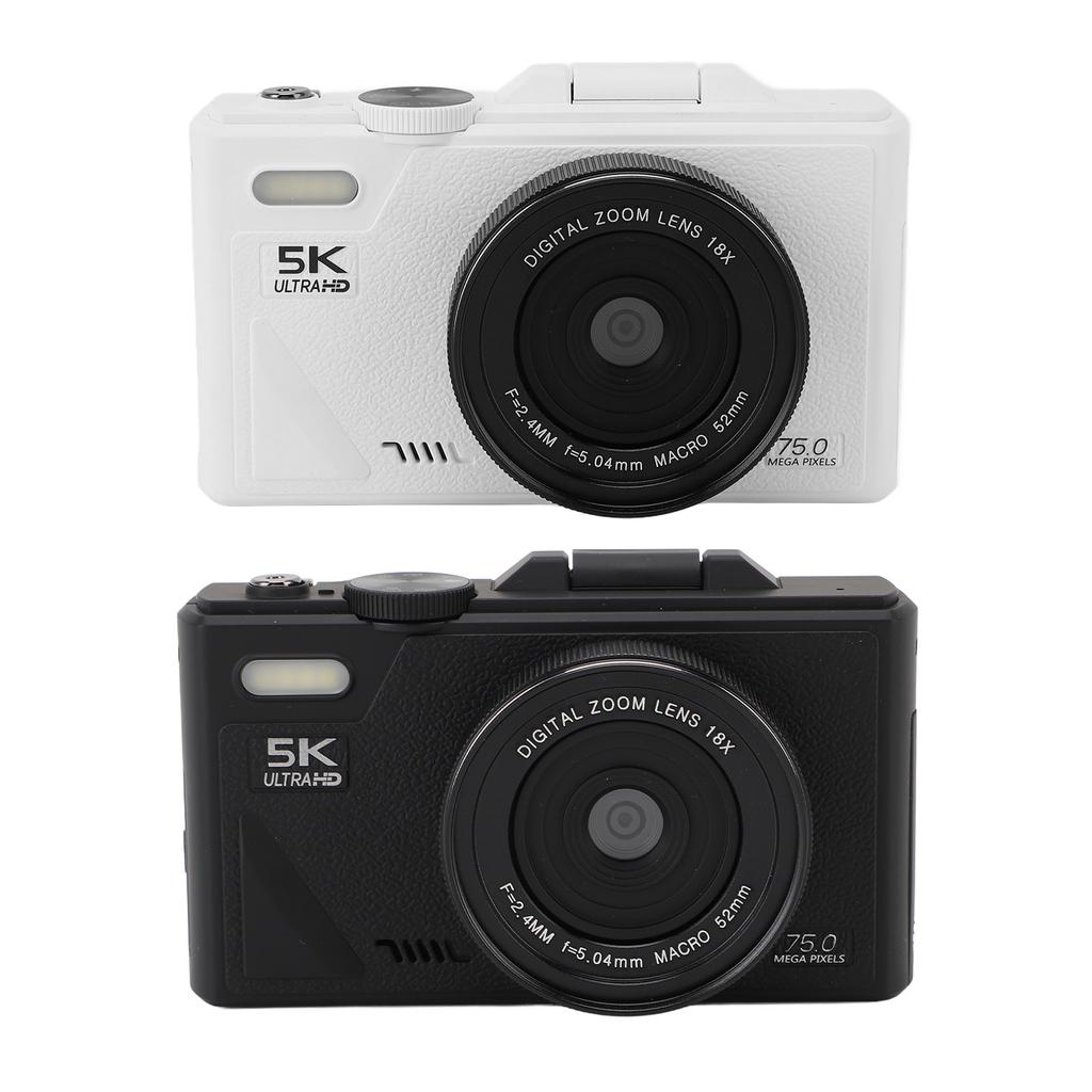 Цифровая беззеркальная камера Автофокус Цифровая камера 3-дюймовый экран Стабилизация изображения 5K 75MP HD с USB-кабелем для фотографии