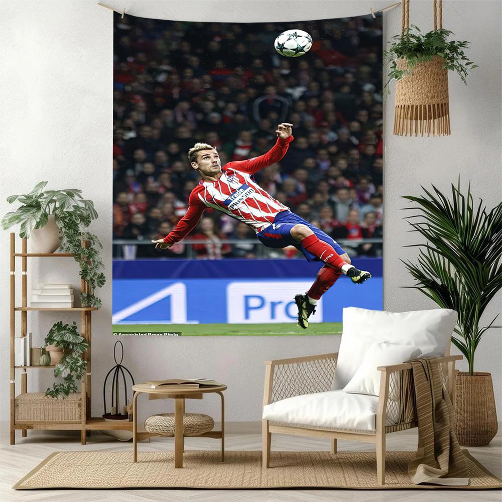 Atletico Madrid Wall Decor Tapestry Art For Pet Memorial Birthdaywedding Party Backdrop Family Gift