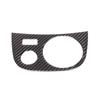 Carbon Fiber Center Warning light button Trim Sticker For Seat Leon 2008-12