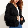 Женское осенне-зимнее плюшевое теплое пальто-кардиган с длинными рукавами