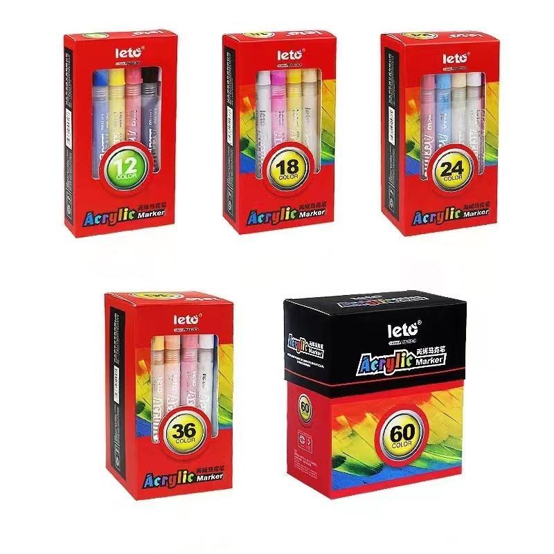 Набор маркеров для акриловой краски, ручки для перманентной краски со средним наконечником для наскальной живописи, дизайна кружек, письма на стекле, холста, фотоальбома, DIY