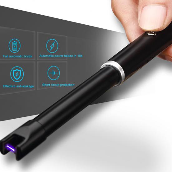 Свеча-воспламенитель, палочка зажигания, ветрозащитный компактный размер, портативный электрический перезаряжаемый беспламенный импульсный воспламенитель, принадлежности для кемпинга