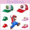 Кепка Super Mario Brothers в стиле хип-хоп и аниме с изогнутым козырьком и круглой тульей