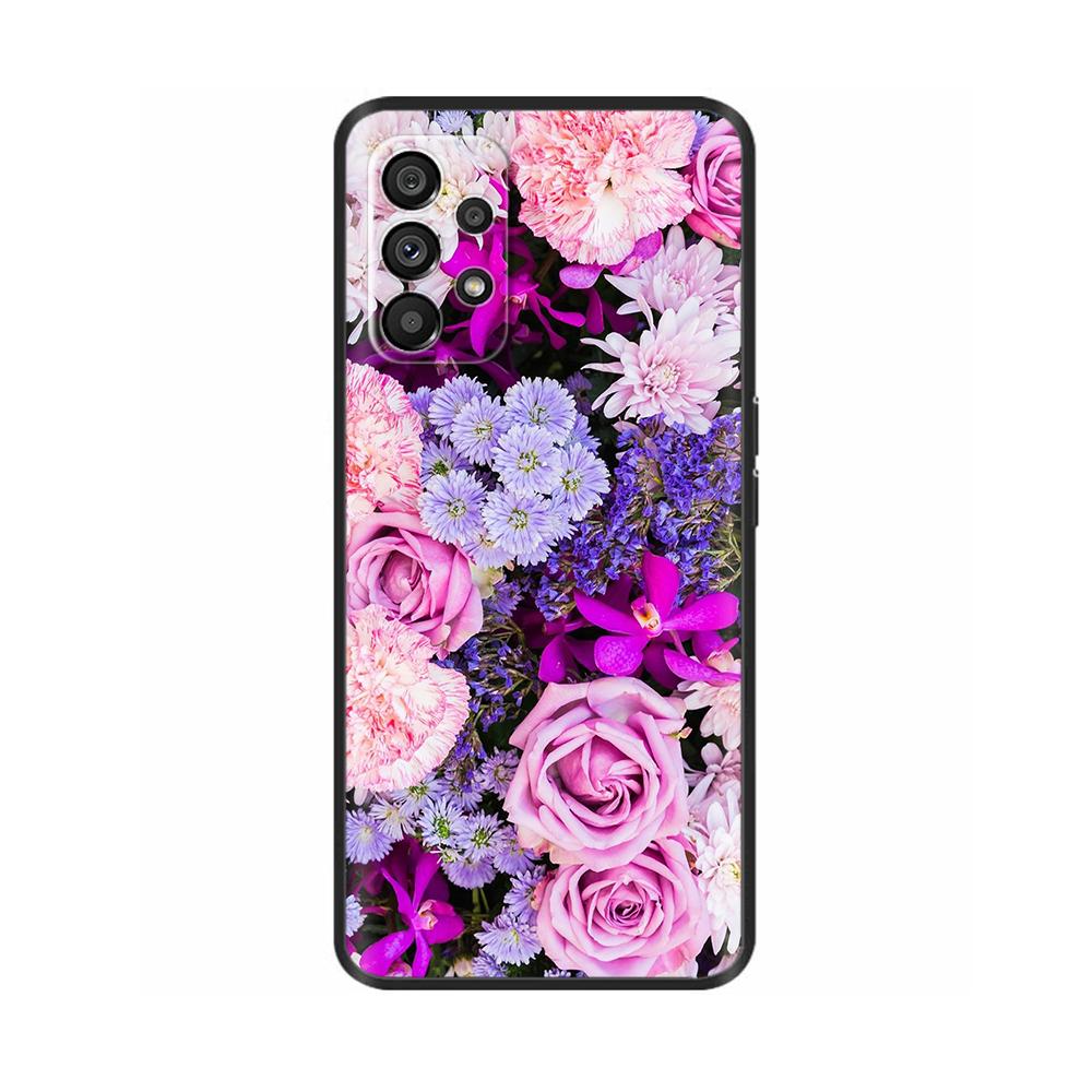 For Samsung A53 Case Cute Panda Flower TPU Soft Silicone Case For Samsung Galaxy A53 5G Cover A 53 SM-A536B Phone Cases Fundas