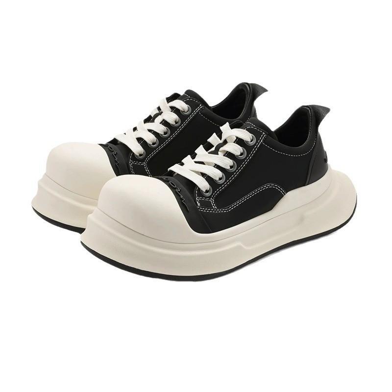 Пара тупоносых Микки с большой головой, женские весенне-летние новые уродливо-милые парусиновые туфли на платформе, спортивная и повседневная обувь