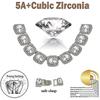 Квадратная теннисная цепочка со льдом 12 мм, микро-паве, кубический циркон, 1 ряд, кубинское ожерелье с бриллиантами, браслет, ювелирные изделия в стиле хип-хоп для мужчин и женщин
