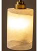 Spanish Alabaster Bedside Pendant Light - Minimalist Design for Master Bedroom, Hallway, or Foyer