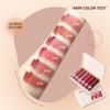 Velvet Mist Matte Lip Tint & Cheek Mud Dual-use Lip Clay Lightweight Soft Lip Mud High Pigmented Long Lasting Lipstick Set Box