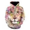 Men Hoodies Hip Hop Sweatshirt Funny 3D Tiger Lion Fashion Brand Plus Size Hoodie Men Tracksuit Unisex Pullovers Men Clothing