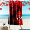 Пляжное полотенце Al Ahly Print, Большое, Мягкое, Быстросохнущее, для Пляжа, Кемпинга, Плавания