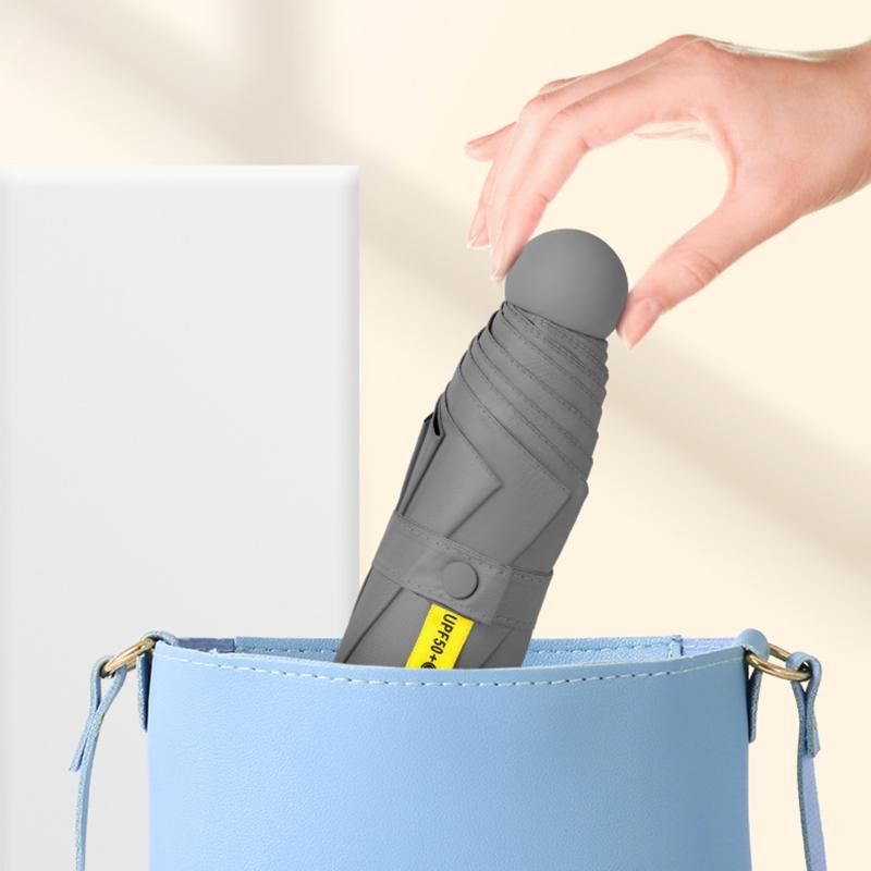 Маленький компактный зонт мини-размера от солнца и дождя легкий карманный зонт защита от солнца и ультрафиолета