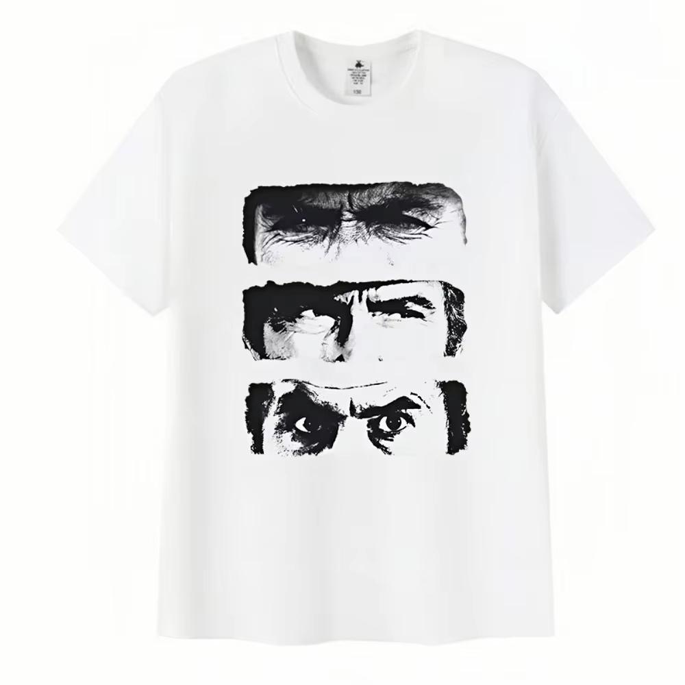 2026 The Good The Bad and Ugly TV Graphic Print Men's Clothing T-Shirt Harajuku Fashion Casual Gothic Garment Summer T-Shirt