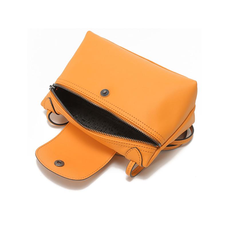 Longchamp Le Pliage Xtra Adjustable Shoulder Strap Leather Mahjong Mini Crossbody Bag Women bags Almond-Yellow 10188987222