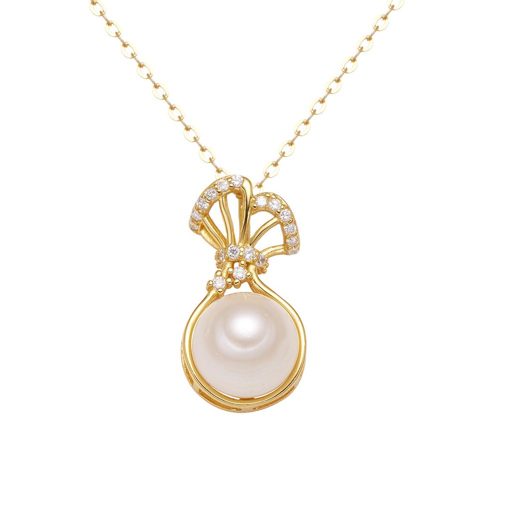 Серебряное ожерелье S925 с натуральным жемчугом, женская легкая роскошная нишевая цепочка на ключицу 2025 года, цепочка на шею с ветром