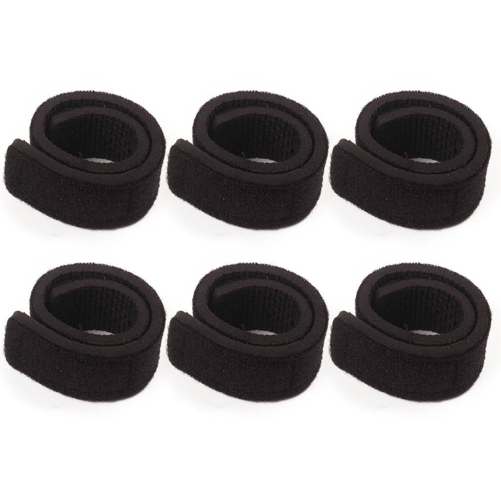 12pcs Fishing Rod Straps Fishing Pole Wrap Band Elastic Fishing Rod Holder Belts