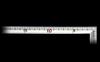 Shinwa Sokutei Curved Takumi For Angle Scale On the Red JIS 10839 Measure, Jingoro, Carpenters, Back, Numbers, Silver, 50cm,