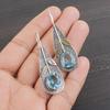 Sky Blue Topaz Gemstone Earring, Handmade Gorgeous Jewelry, 925 Solid Sterling Silver Jewelry, Bohemian Earring For Wedding Gift