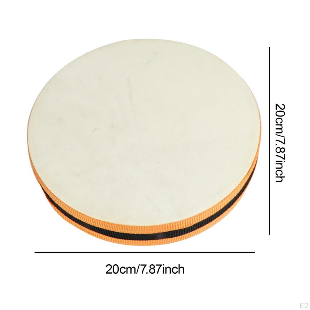 8 inch Hand Drum Percussion Instrument with Clear Sounds Sound Healing for Stage