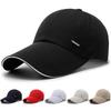 Spring and Autumn Hat Men's Fishing Hat Sunshade Sunscreen Canvas Extended Brim Cap Cotton New Baseball Cap